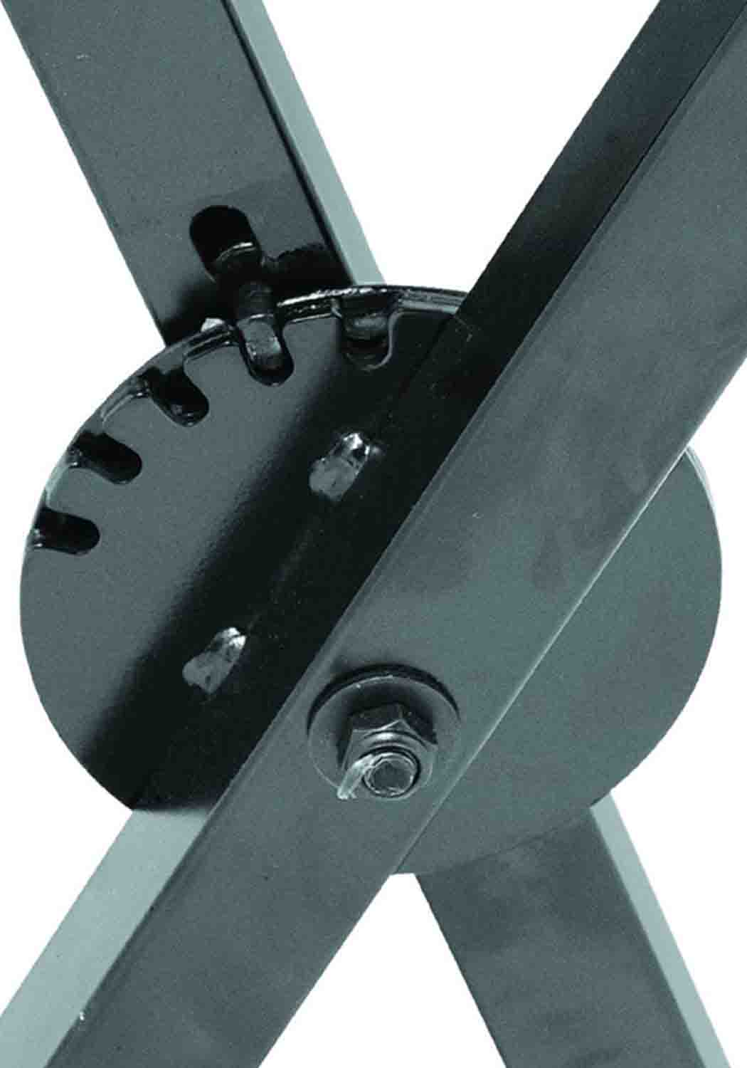 On Stage KS7290 ERGO-LOK Single-X Keyboard Stand with Welded Construction - Hollywood DJ