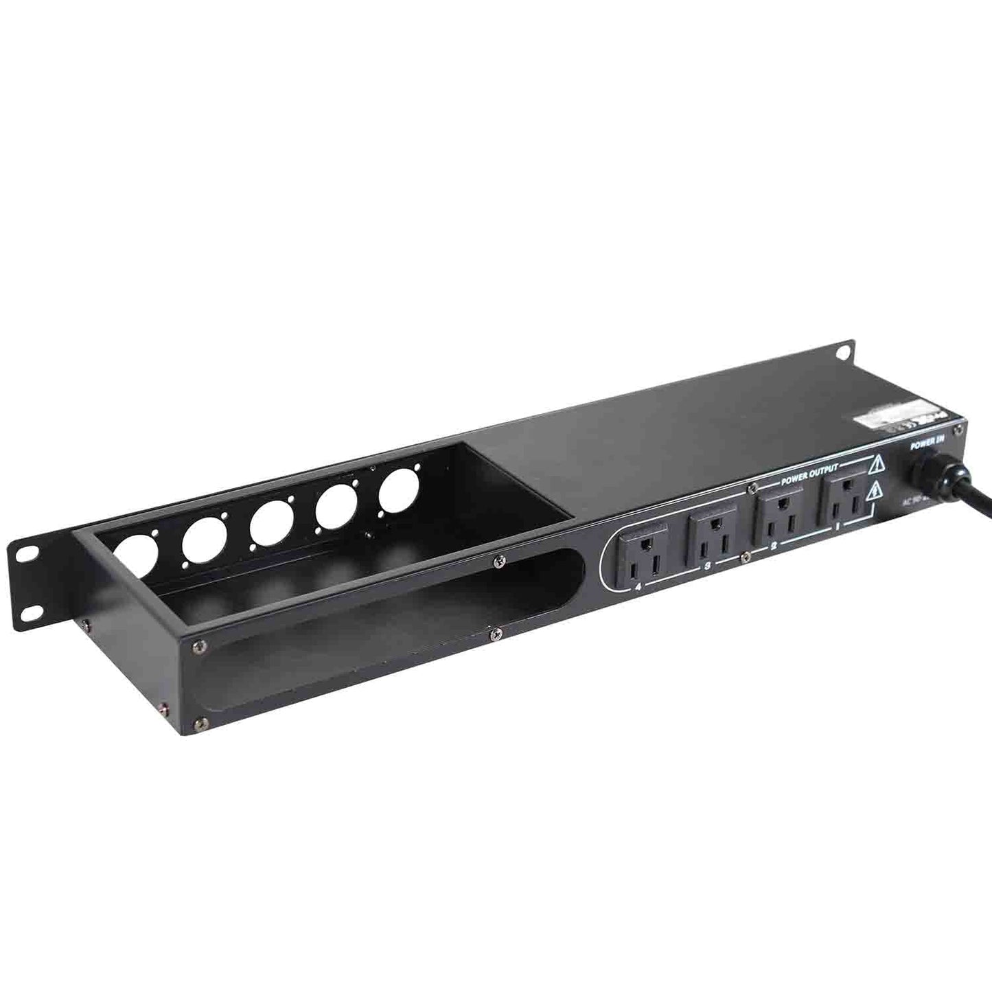 B-Stock: ProX X-PC4XLR-USB 1U 15 Amp Circuit 4CH Switch Panel W-2 USB and 5 Punched Space - Hollywood DJ