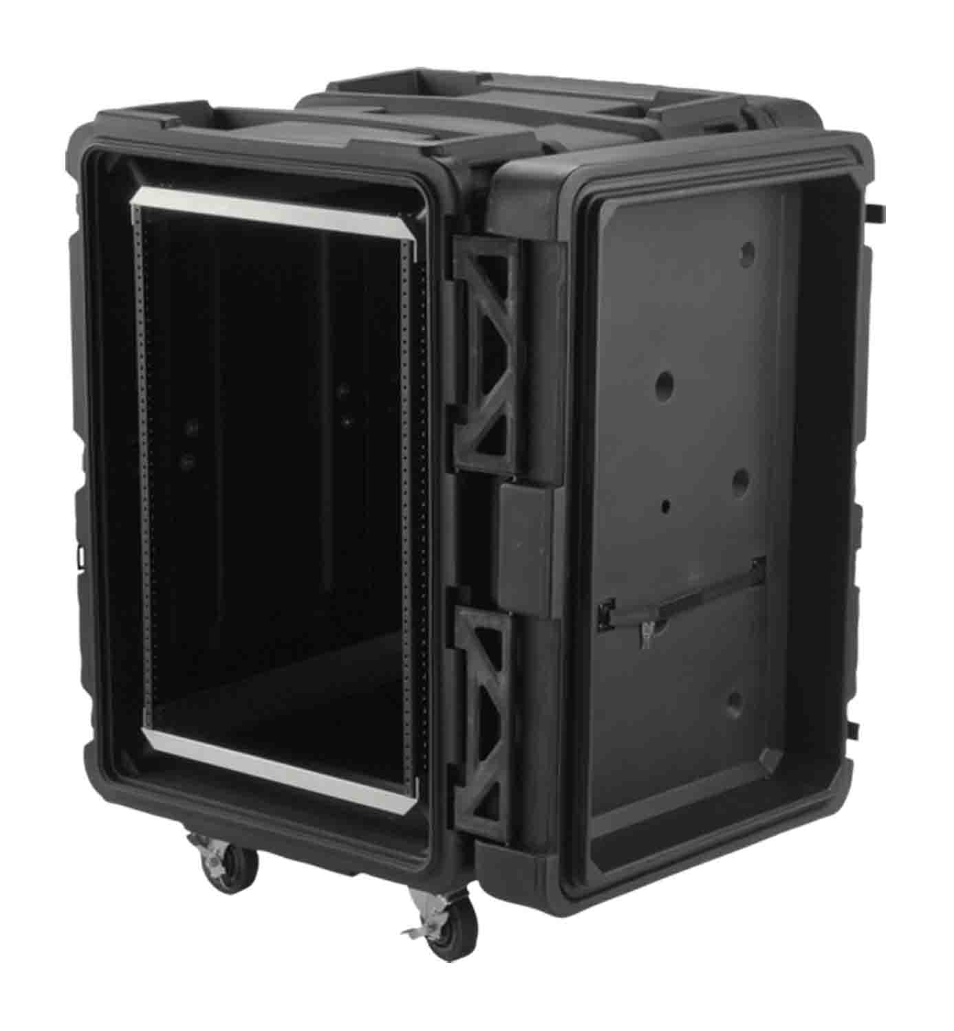 SKB Cases 3SKB-R916U24, 16-Space ATA Roto-Molded Shock 24-Inch Rack Shipping Case - Hollywood DJ