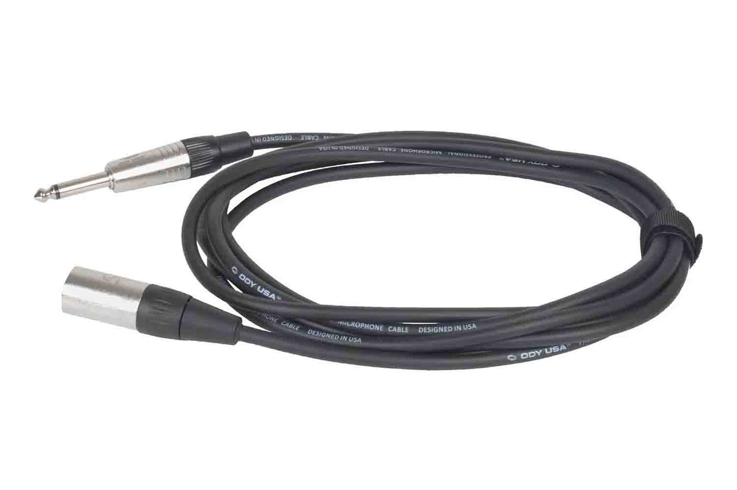 Odyssey XLR Male to Mono 1/4″ Male Unbalanced Microphone Cable - Hollywood DJ