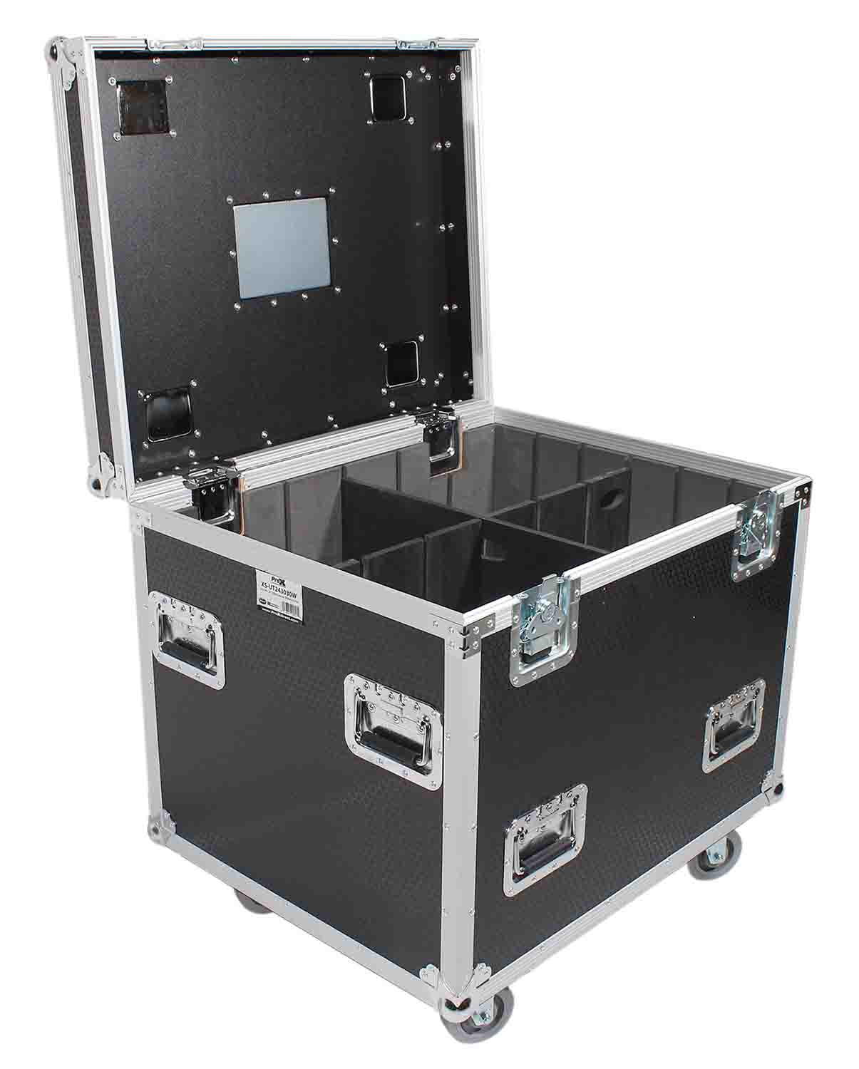 PROX XS-UTL243030W MK2 Heavy-Duty Truck Pack Utility Flight Case W-Divider and Tray Kit - Hollywood DJ
