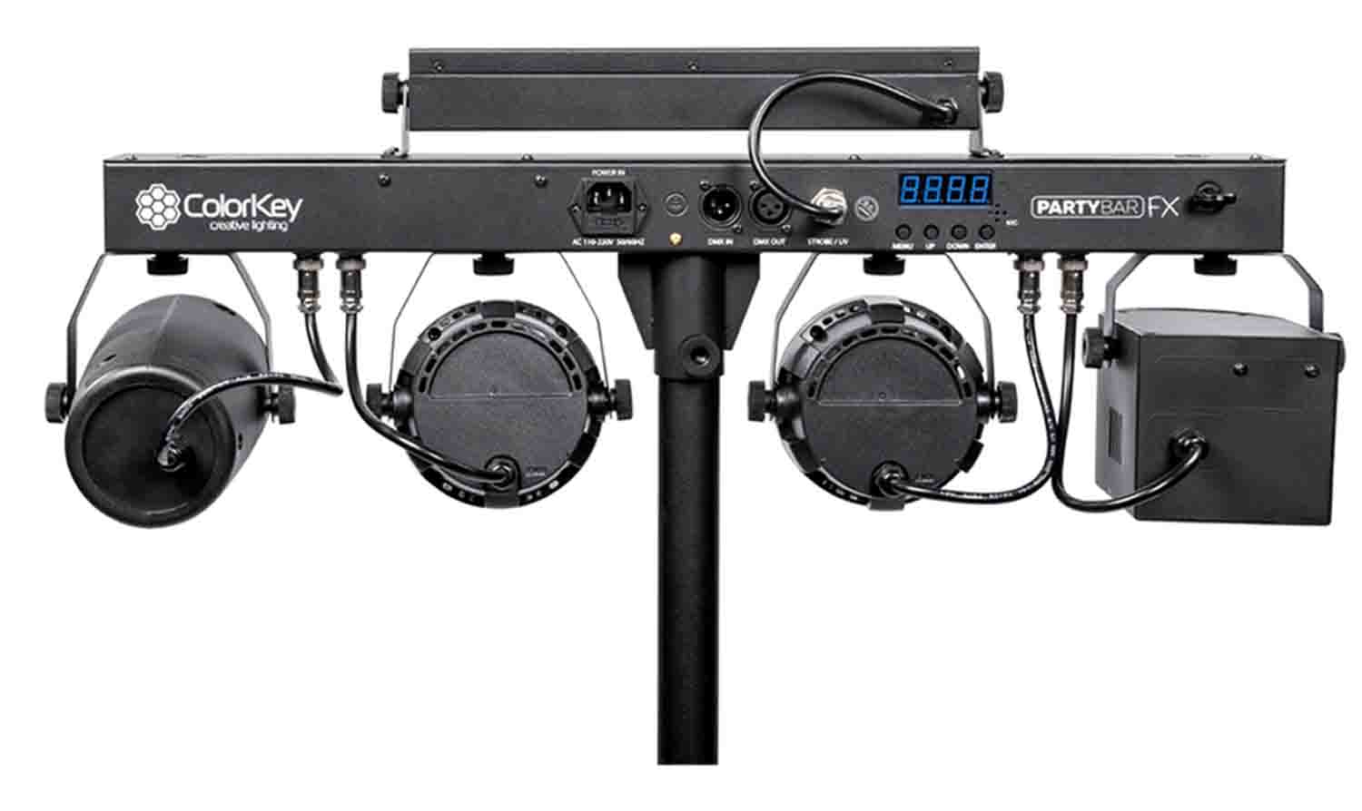 B-Stock: ColorKey CKU-3030 PartyBar FX Multi Effect Professional Lighting Package - Hollywood DJ