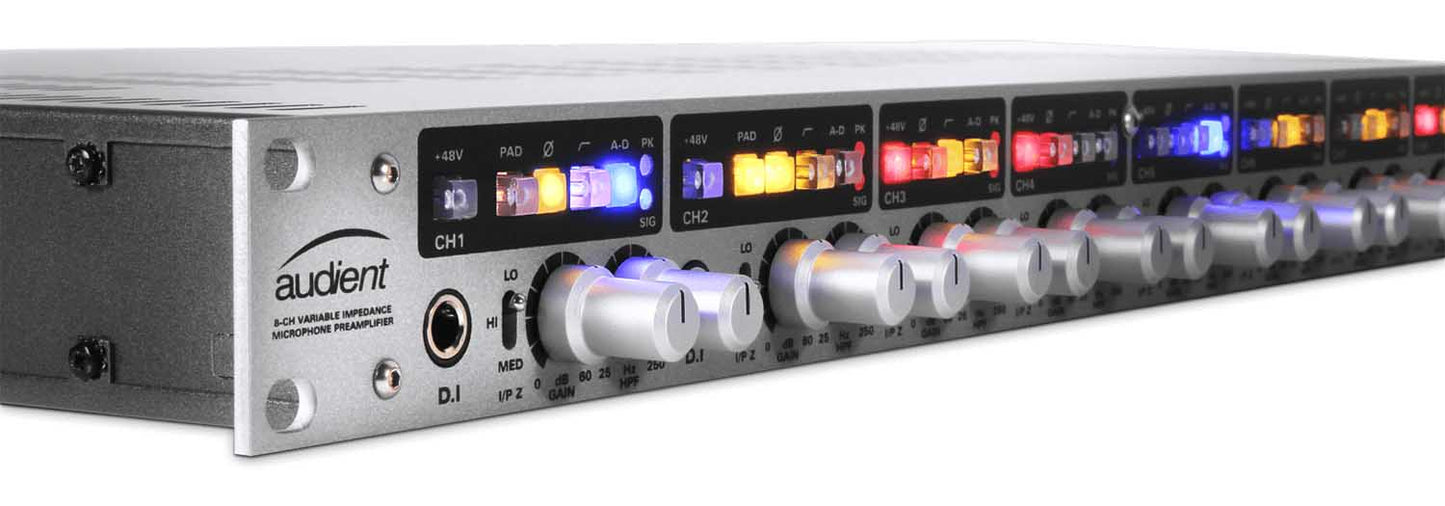 Audient ASP880 8 Channel Mic Preamp with ADC - Hollywood DJ