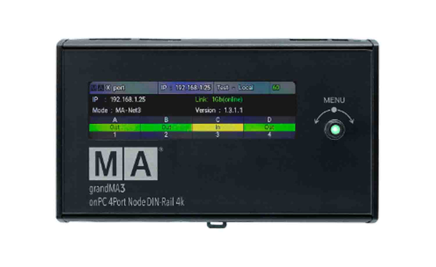 MA Lighting MA4023580 Grandma3 OnPC 4Port Node DIN-Rail 4k - Hollywood DJ
