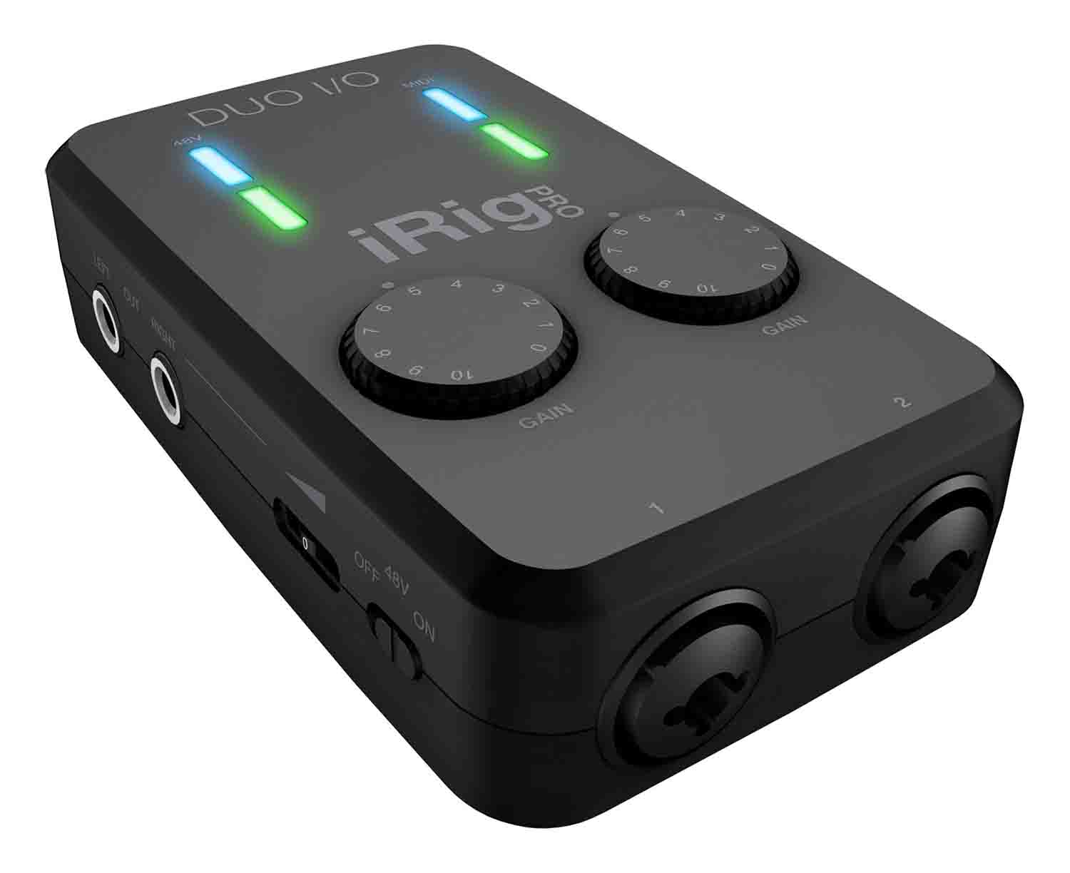 IK Multimedia iRig Pro Duo I/O 2-Channel Audio/MIDI Interface for Mobile Devices and Computers - Hollywood DJ