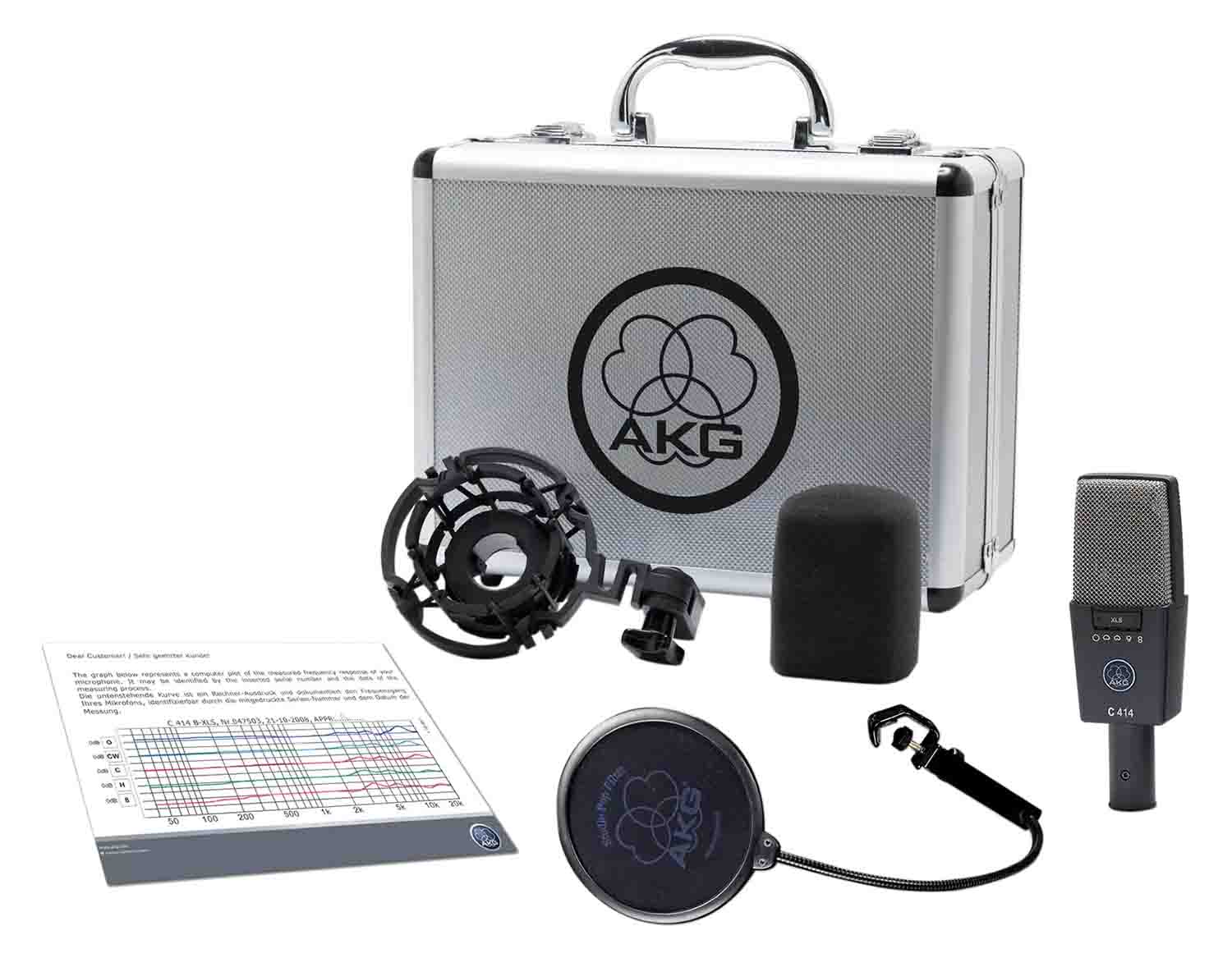 AKG C414 XLS Large-Diaphragm Multipattern Condenser Microphone - Hollywood DJ