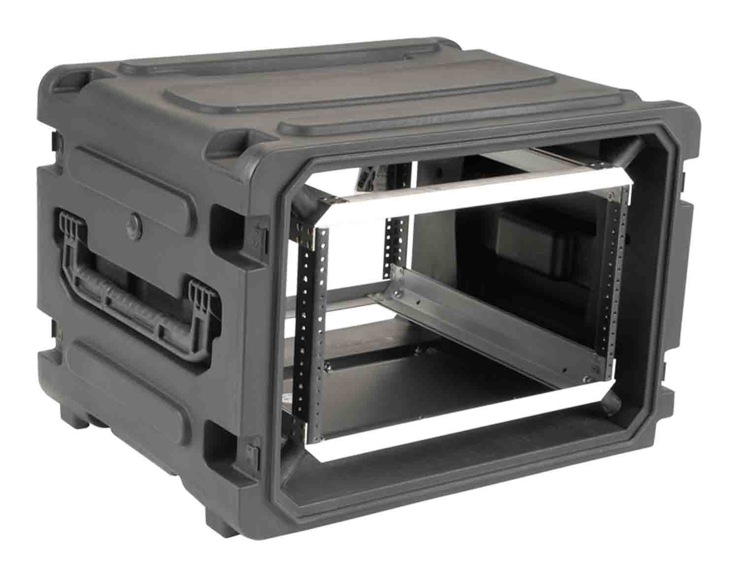 SKB Cases 3SKB-R06U20W Roto Shock Mount Rolling Rack Case 20-Inch Deep - 6 RU - Hollywood DJ