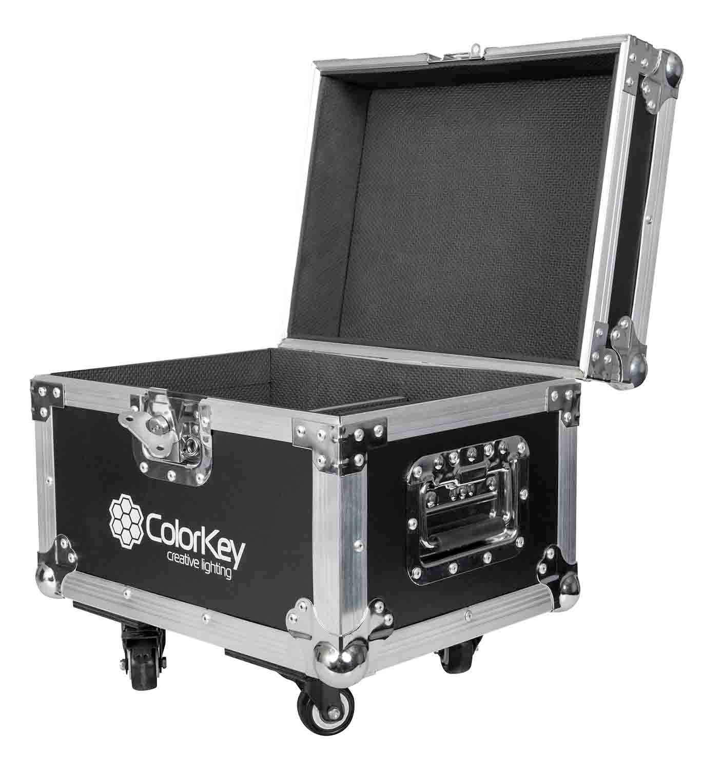 Colorkey CKU-7703-KIT Cold Spark Machine Bundle 2 Dazzlers with Road Case - White - Hollywood DJ