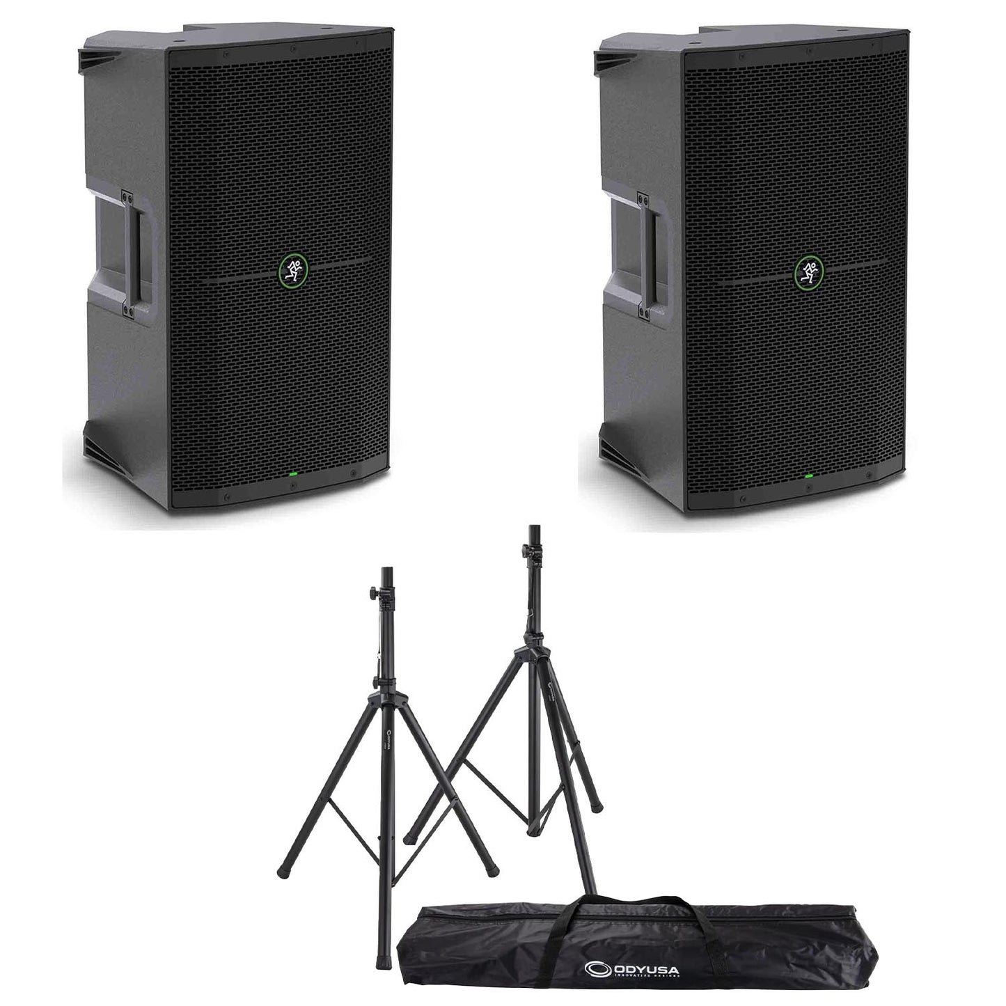 Mackie Thump 212 12" 1400W PA Speaker Package with Stands and Bag - Hollywood DJ