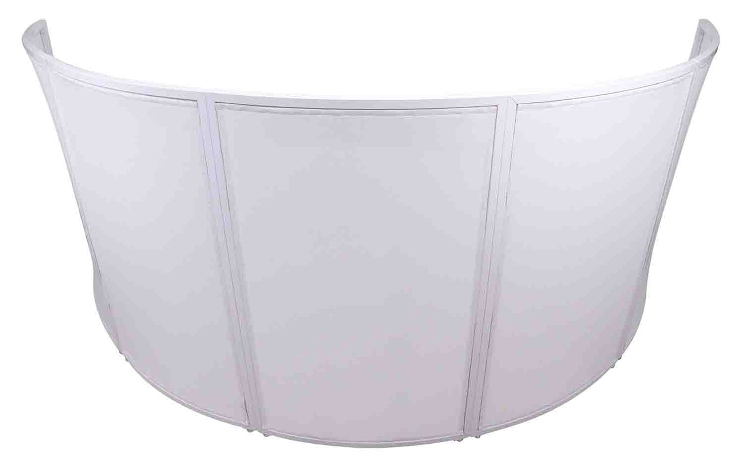 PROX XF-LUNA WH LUNA DJ Facade 5 Panel Circular White Hardware with Black White Scrim Kit - Hollywood DJ