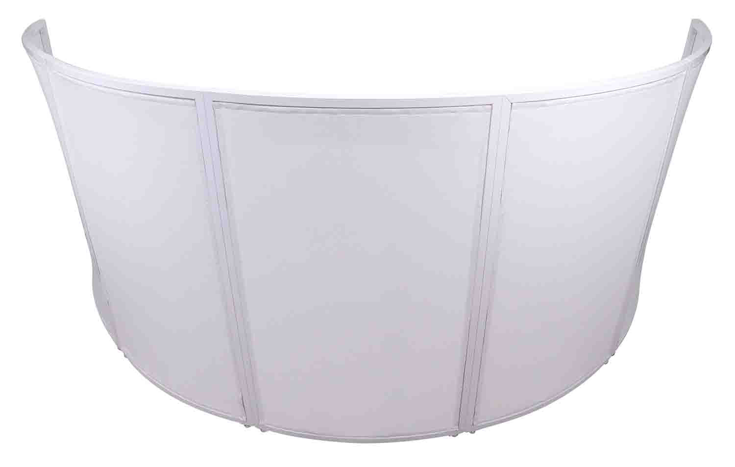 PROX XF-LUNA WH LUNA DJ Facade 5 Panel Circular White Hardware with Black White Scrim Kit - Hollywood DJ
