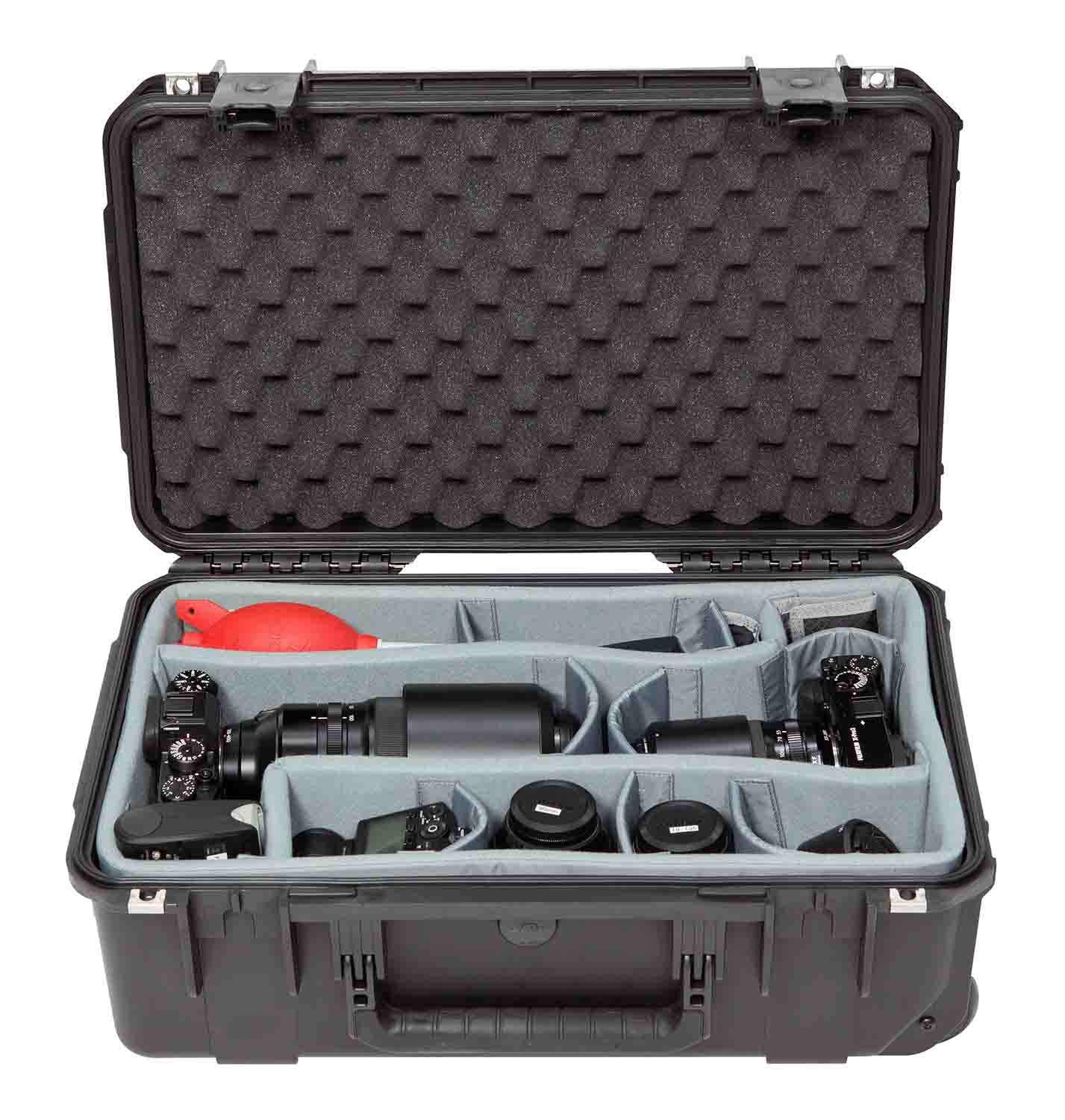 SKB Cases 3i-2011-7DT iSeries 2011-7 Case with Think Tank Photo Dividers & Lid Foam - Black - Hollywood DJ