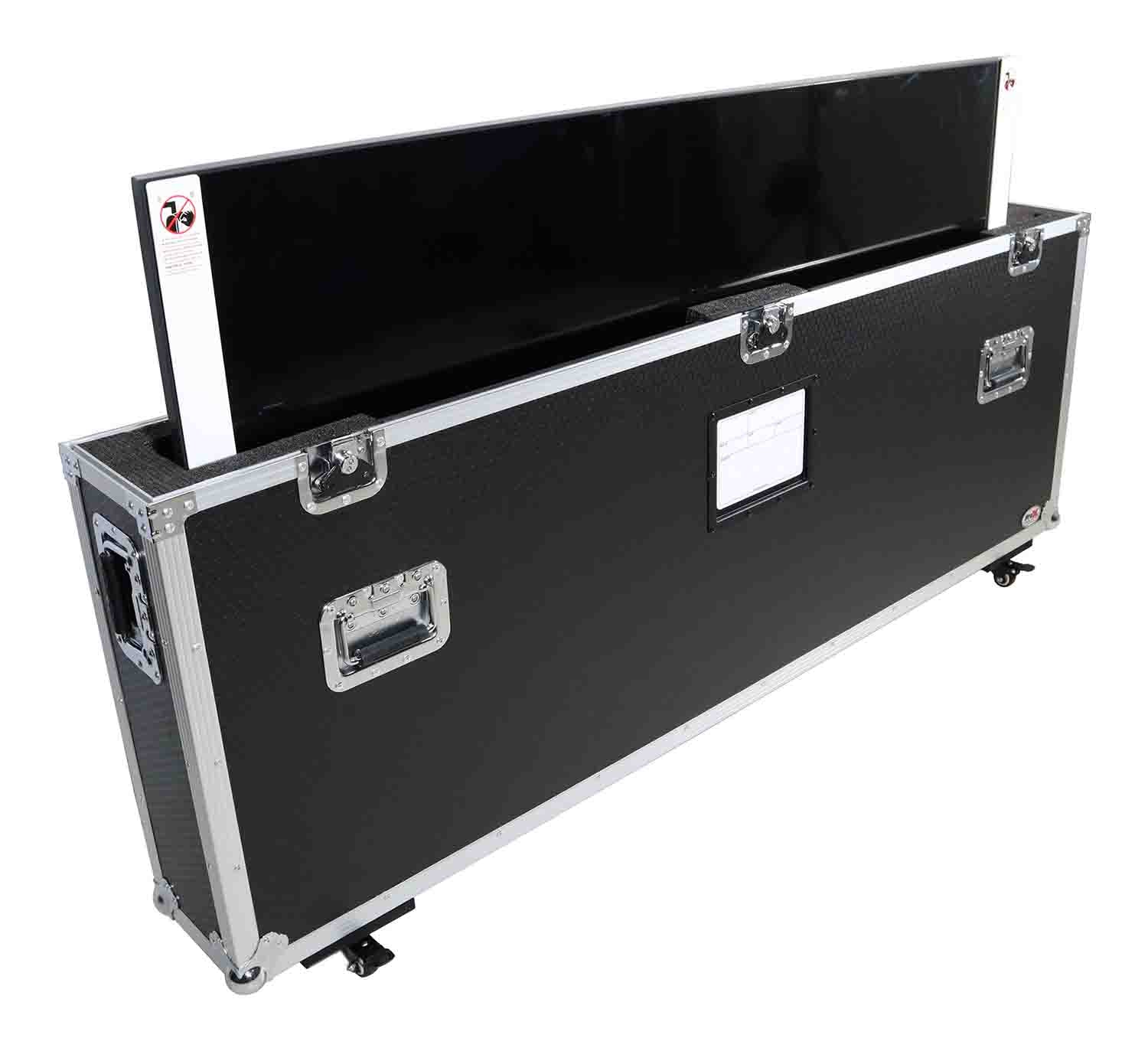 ProX XS-TV5570W Universal Single Case for 55 Inch to 70 Inch Flat Panel Monitor LED TV with Low Profile Wheels - Hollywood DJ