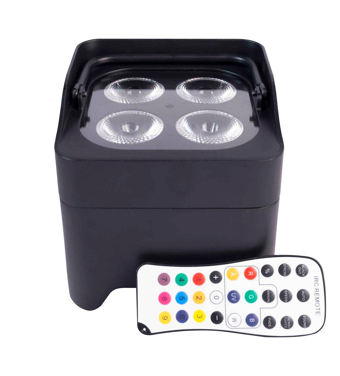 Colorkey CKW-6024 MobilePar Mini Hex 4 Bundle with Carrying Case - 4-Pack - Hollywood DJ