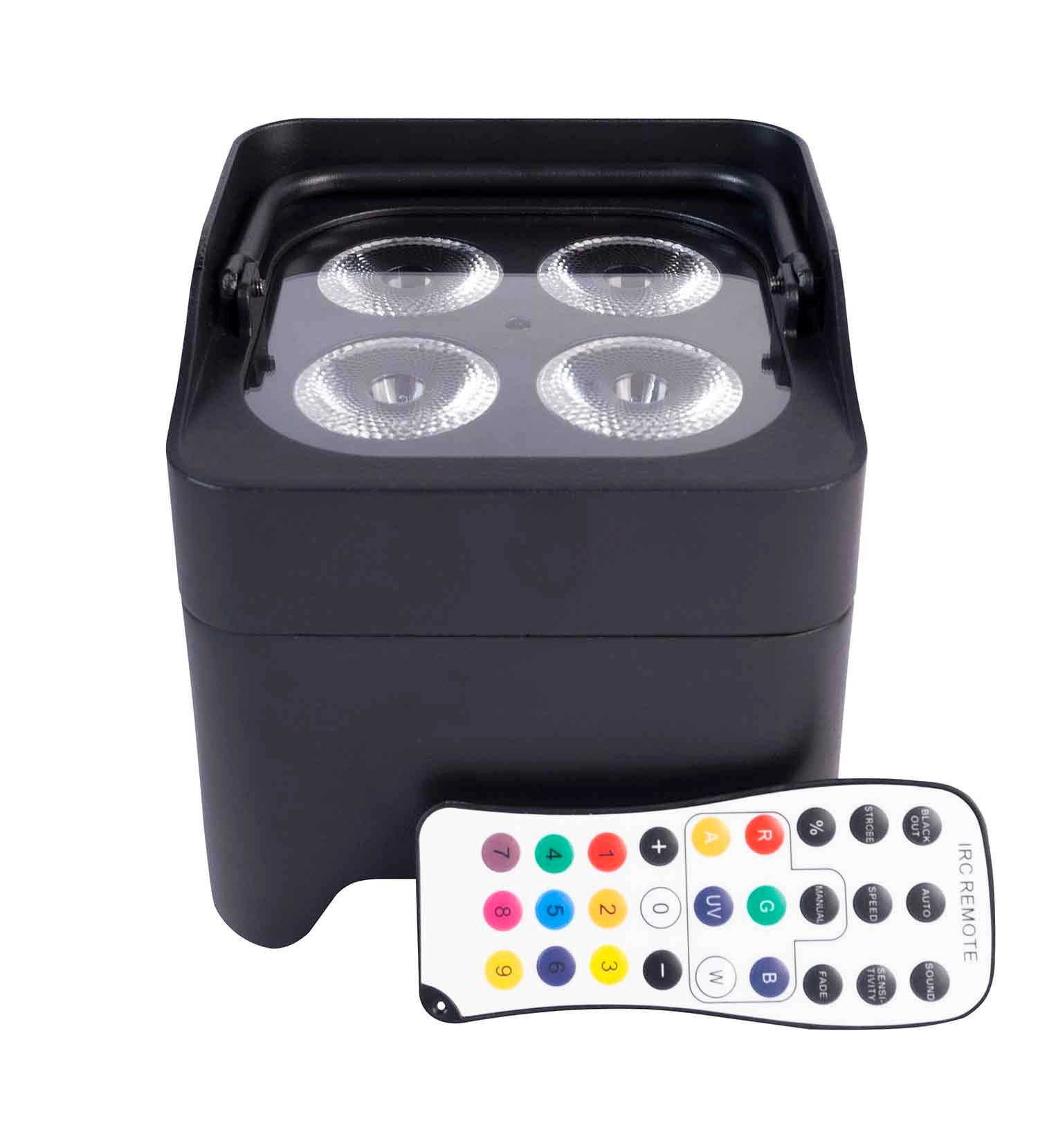 Colorkey CKW-6024 MobilePar Mini Hex 4 Bundle with Carrying Case - 4-Pack - Hollywood DJ