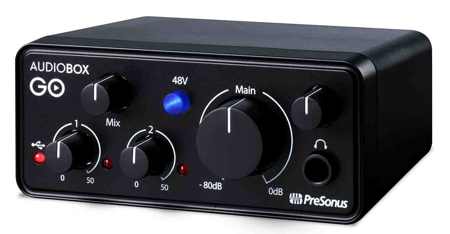 Presonus AUDIOBOX GO Compact 2x2 USB Audio Interface - Hollywood DJ