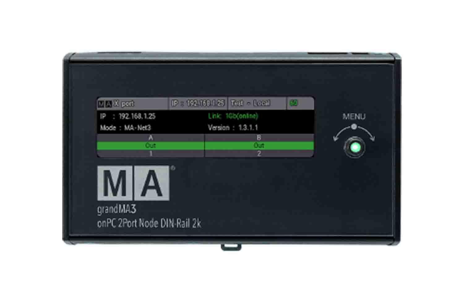 MA Lighting MA4023579 Grandma3 OnPC 2Port Node DIN-Rail 2k - Hollywood DJ