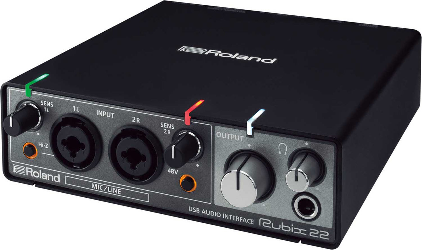 Roland RUBIX22 2x2 USB Audio Interface for MAC, PC and IPAD - Hollywood DJ
