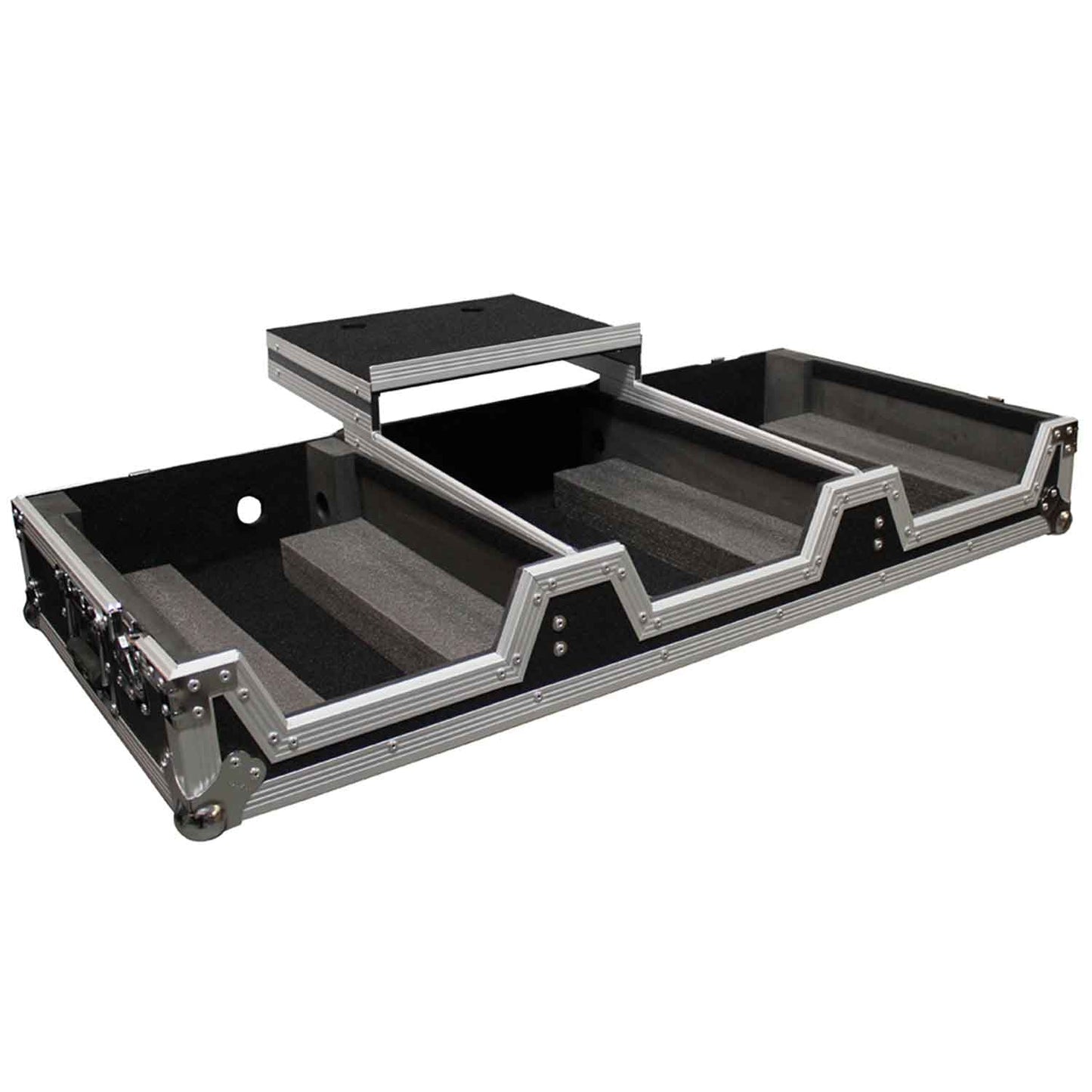 ProX XS-CDiM10WLT, Universal DJ Coffin Case for 10" Mixer & 2 (8.5-9.5") CD Players - Hollywood DJ