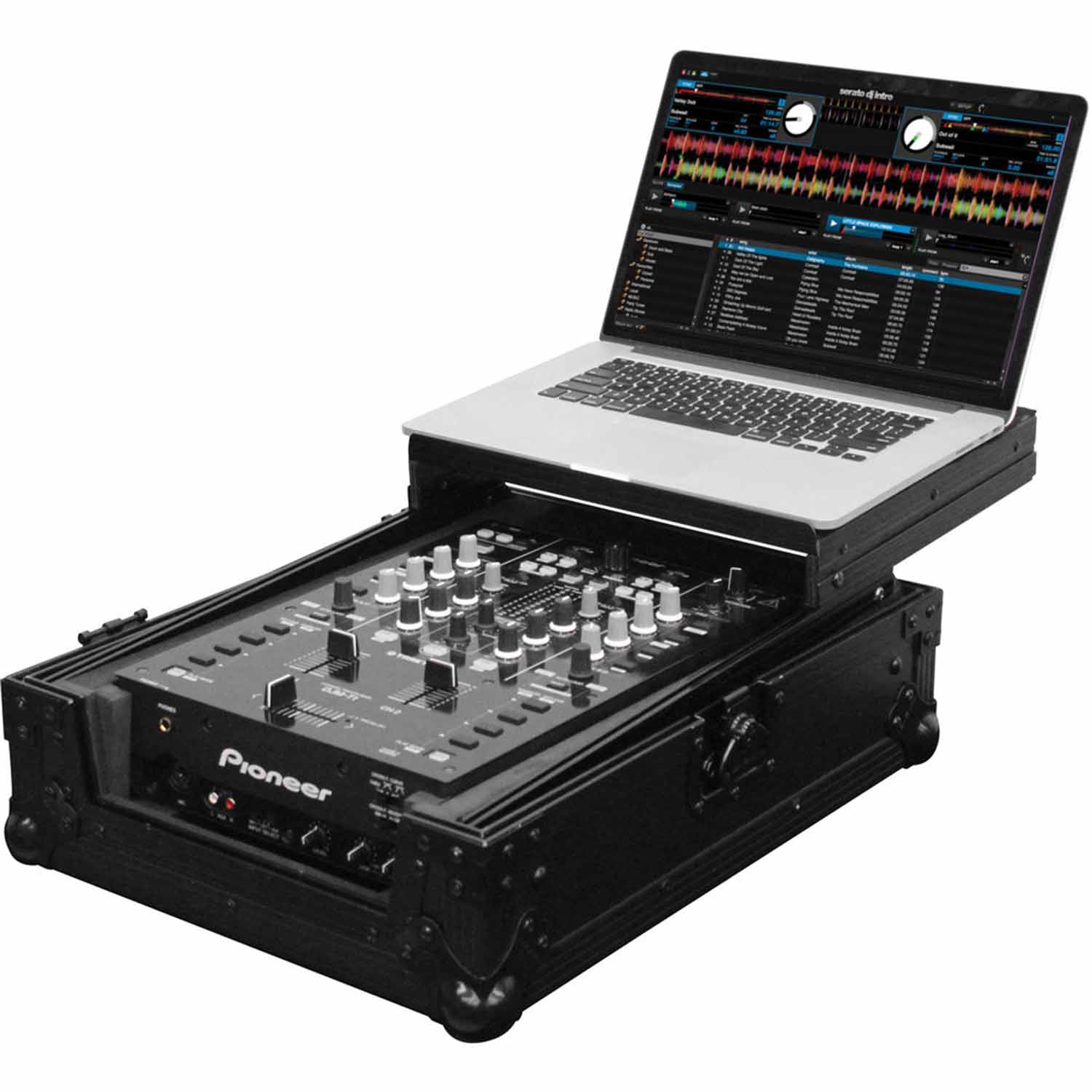 Odyssey FZGS10MX1BL Flight Zone Series Low Profile Glide Style Case for a 10" DJ Mixer - Hollywood DJ