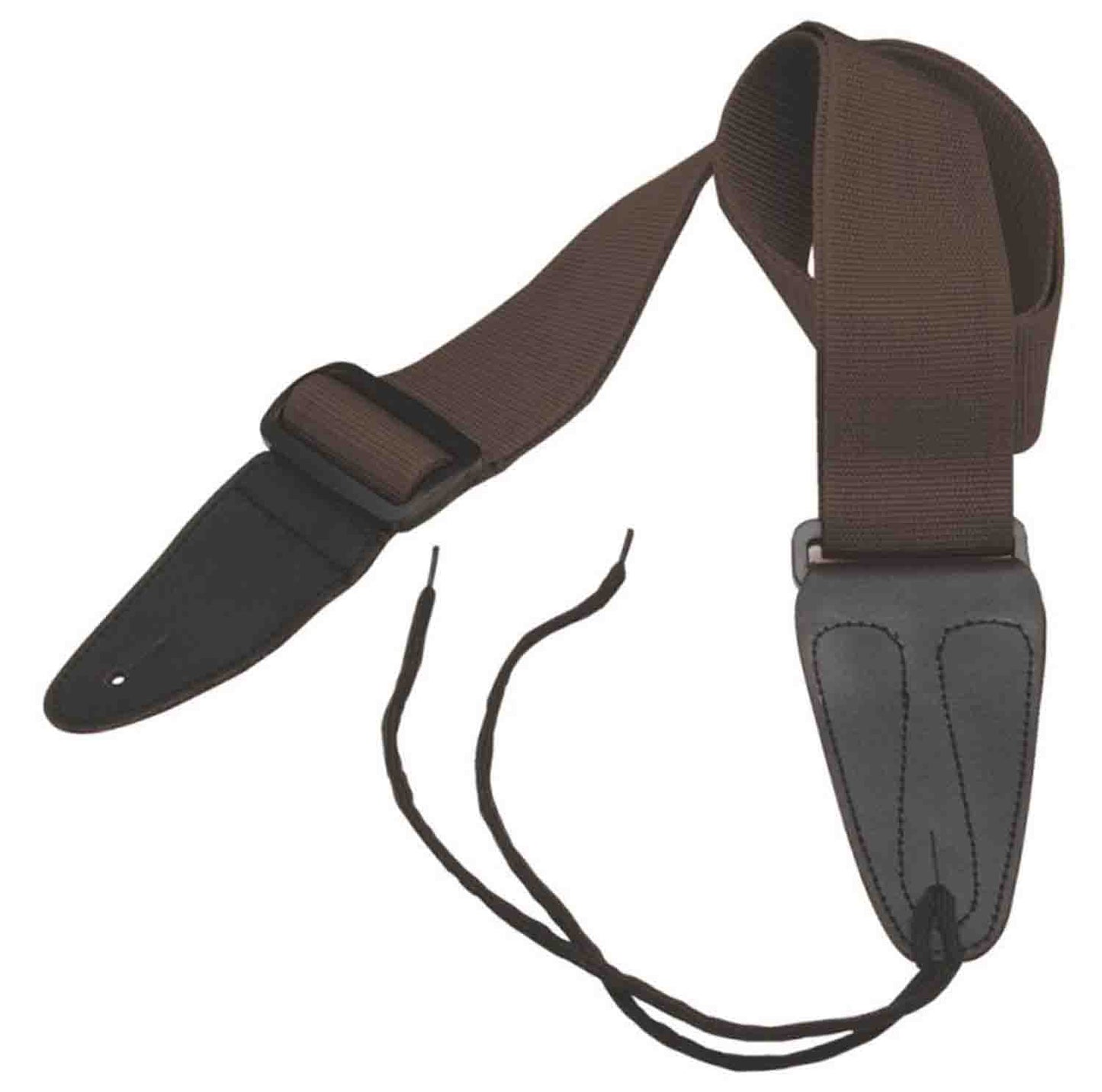 On Stage GSA10BR Guitar Strap with Leather Ends - Hollywood DJ