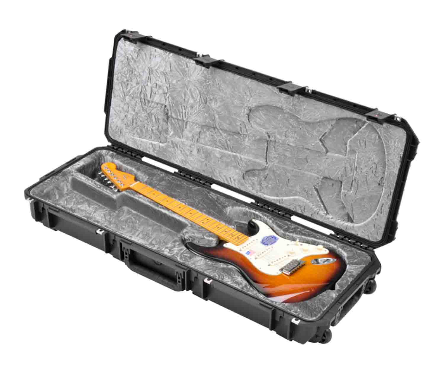 SKB Cases 3i-4214-66 iSeries Waterproof Strat/Tele Flight Case - TSA Latches with Wheels - Hollywood DJ