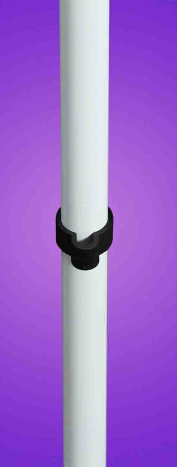 OnStage MS7201W Round-Base Microphone Stand - White - Hollywood DJ