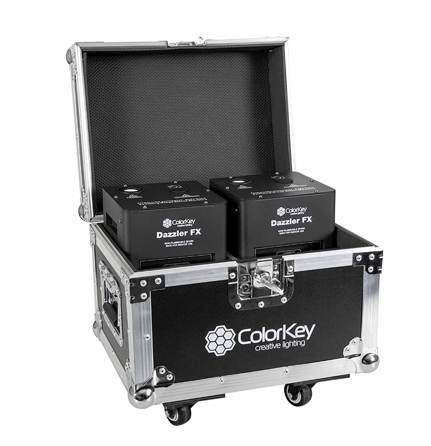 Colorkey CKU-9030 Road Case for 2-PC Dazzler FX - Hollywood DJ