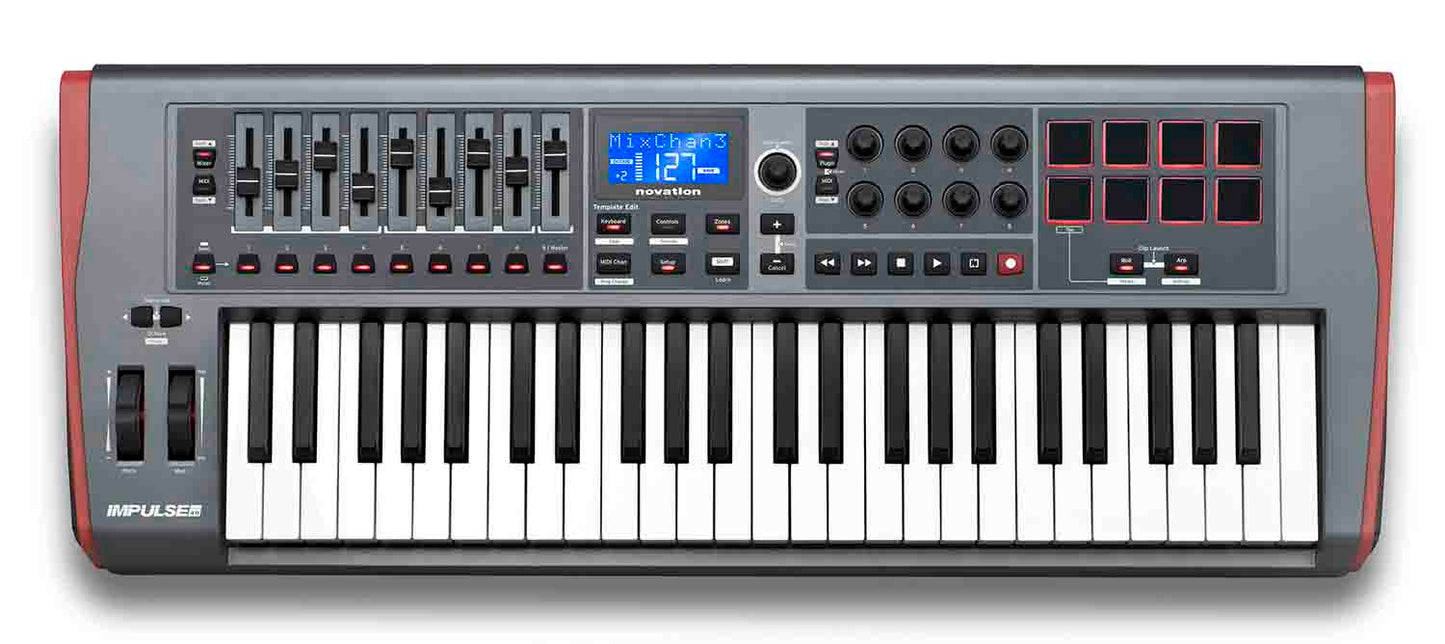 Novation IMPULSE-49, 49-key Keyboard Controller - Hollywood DJ