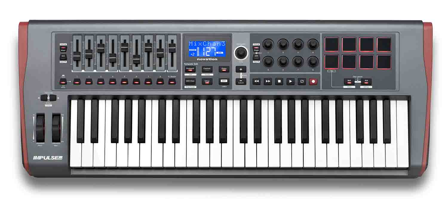 Novation IMPULSE-49, 49-key Keyboard Controller - Hollywood DJ