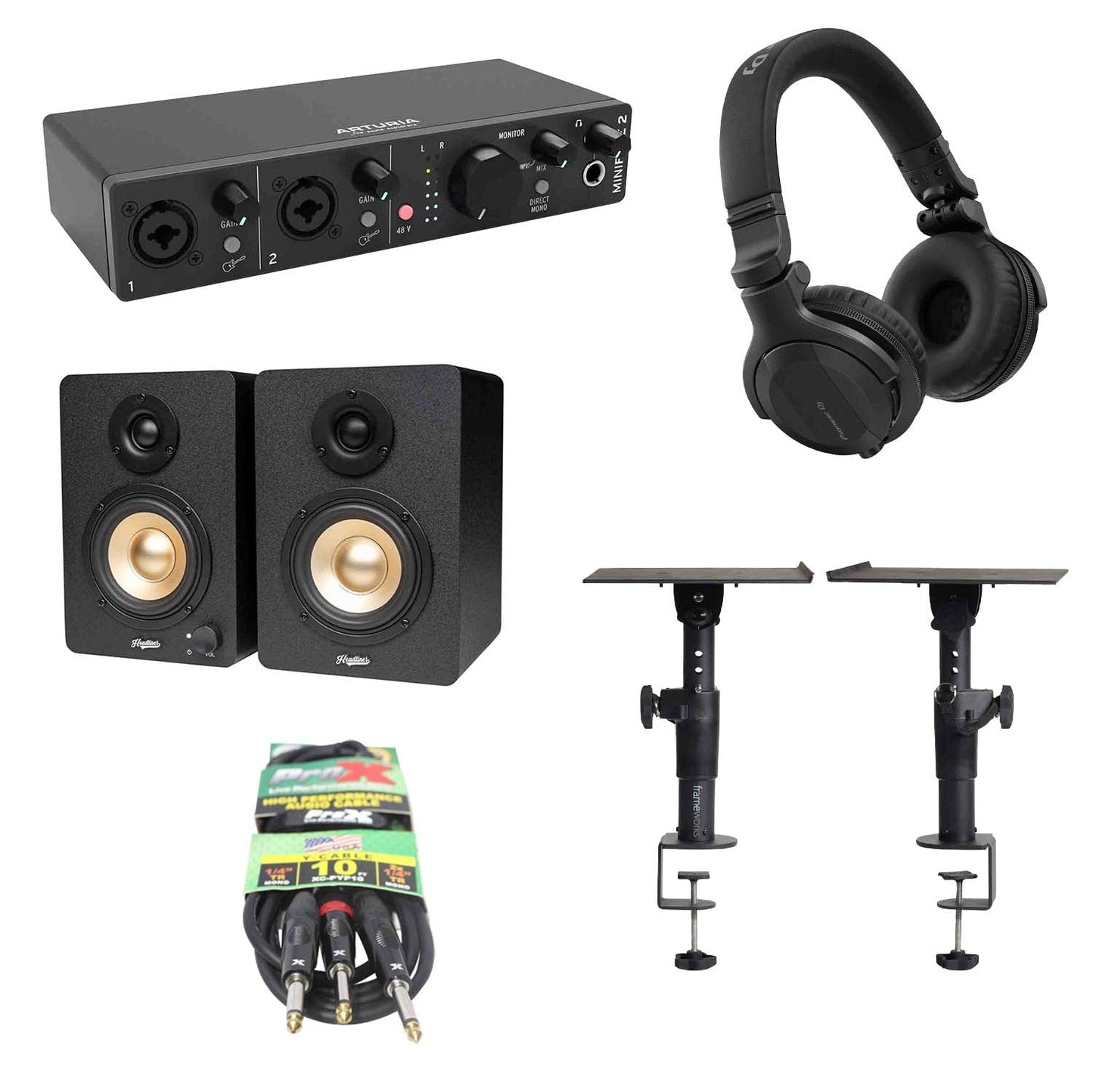 Arturia Home Studio 03 MINIFUSE2 Audio Interface Package - Hollywood DJ