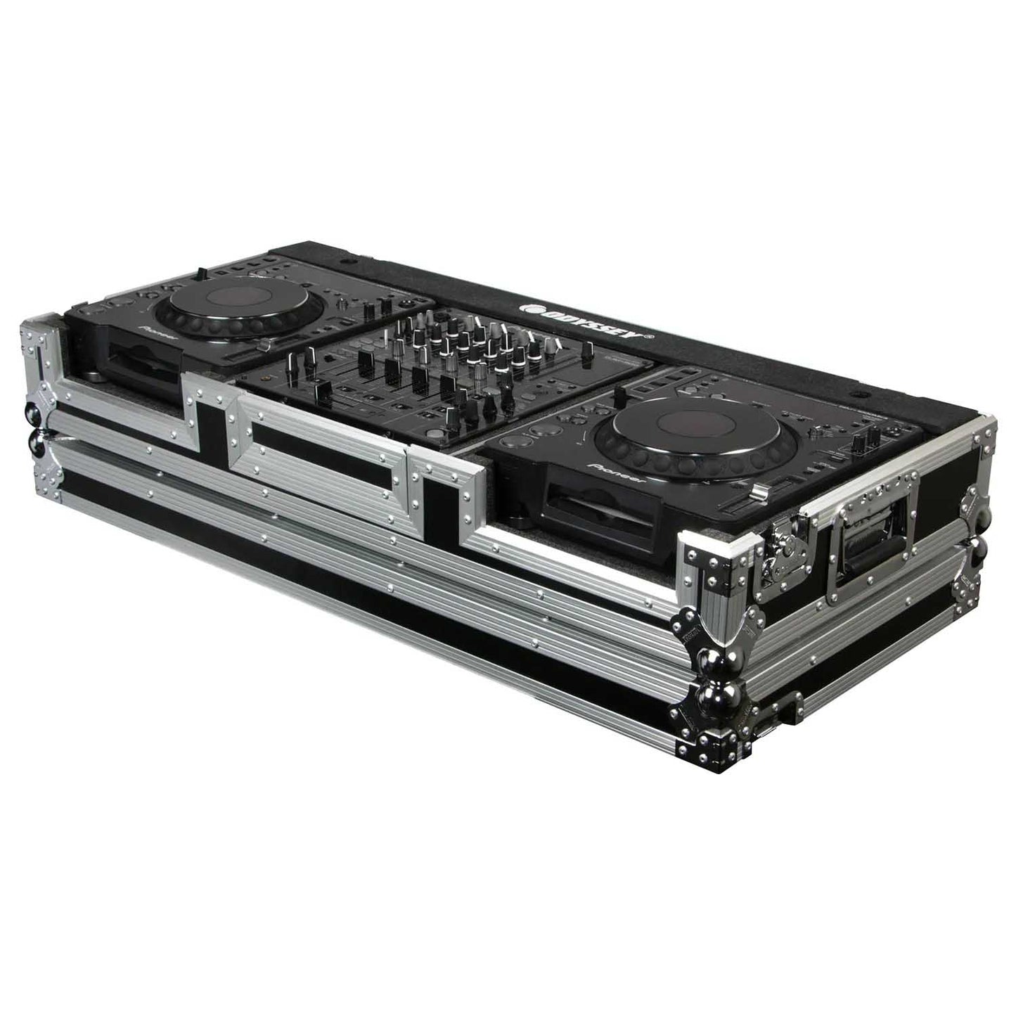 B-Stock: Odyssey FR12CDJWE DJ Flight Ready Case for Mixer and 2 Media Players - Hollywood DJ