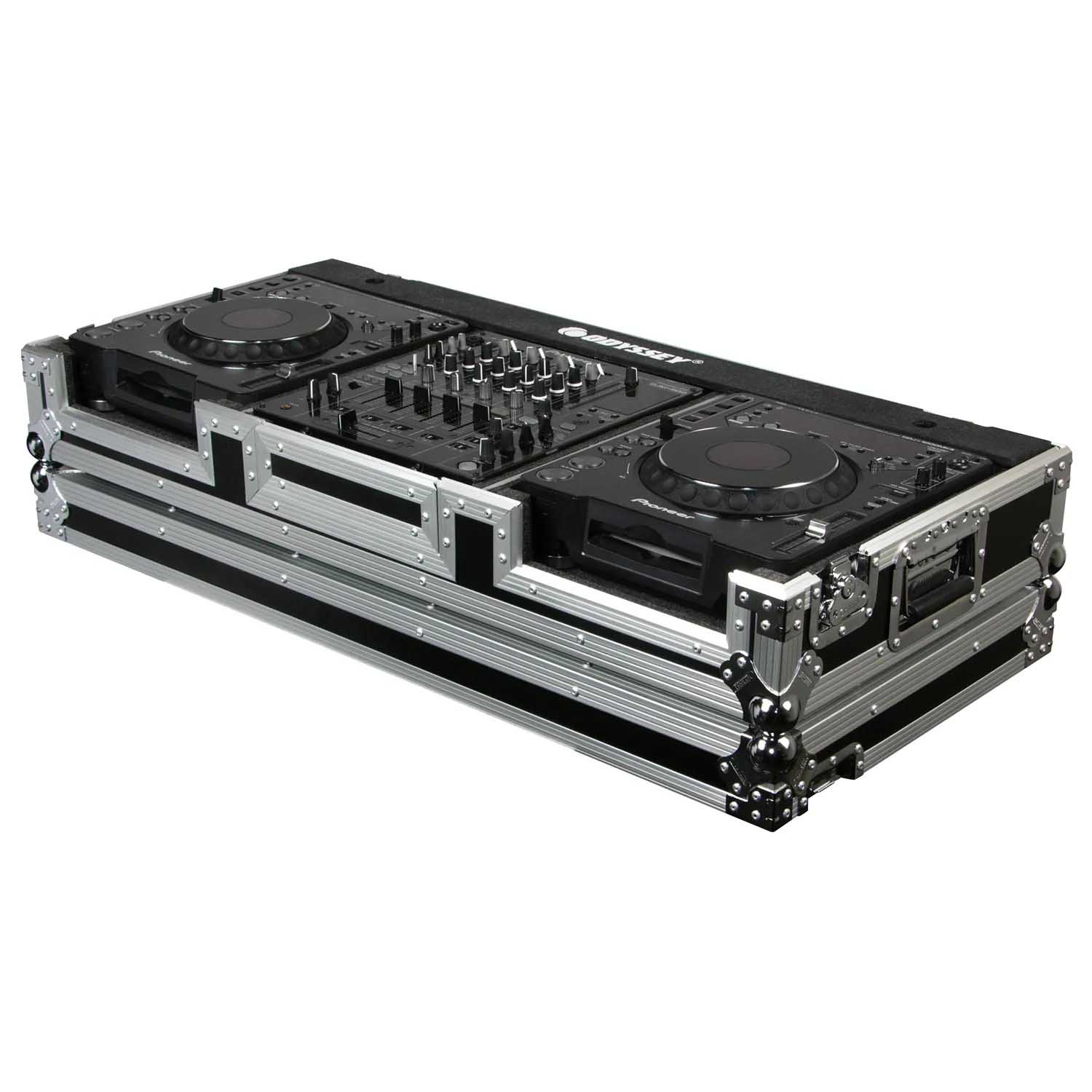 B-Stock: Odyssey FR12CDJWE DJ Flight Ready Case for Mixer and 2 Media Players - Hollywood DJ