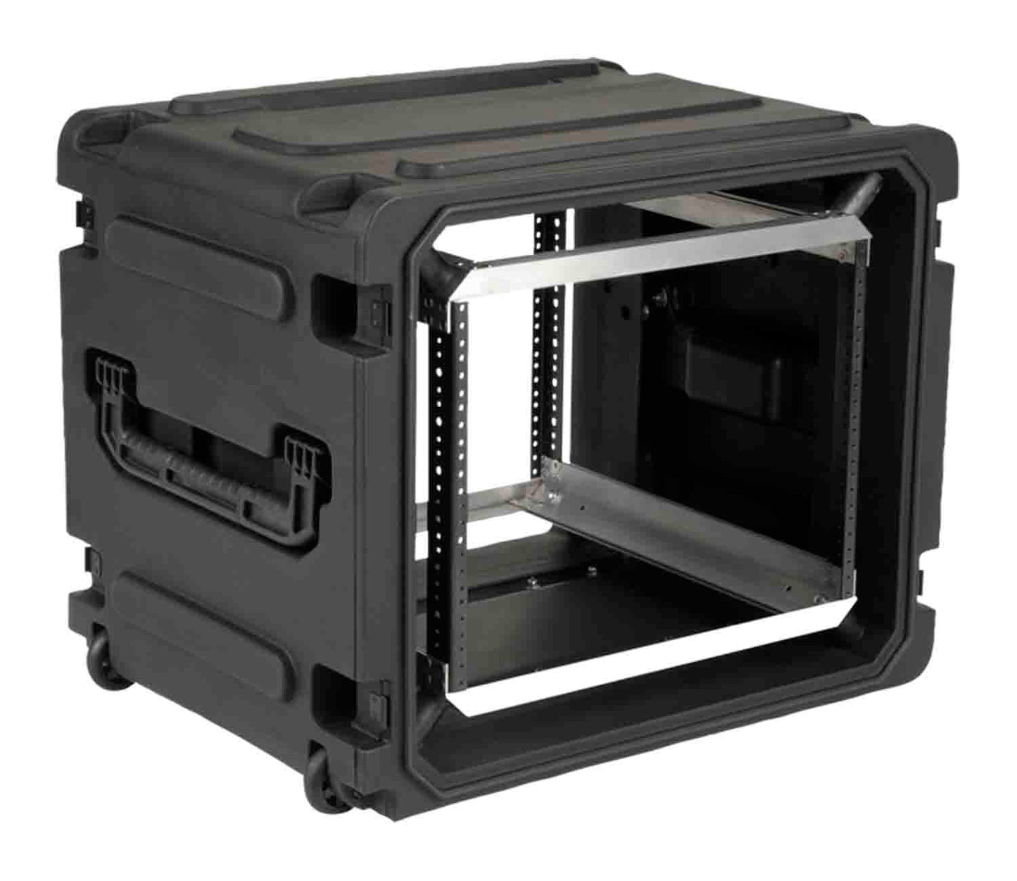 SKB Cases 3SKB-R08U20W 8U 20-Inch Deep rSeries Rolling Shock Rack - Hollywood DJ