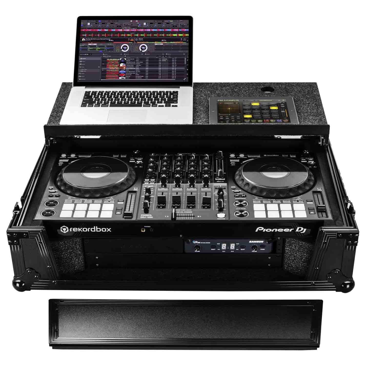 Odyssey FZGSDDJ1000W2BL. Black Label Case for Pioneer DDJ-1000 or DDJ-1000SRT Controller - Hollywood DJ