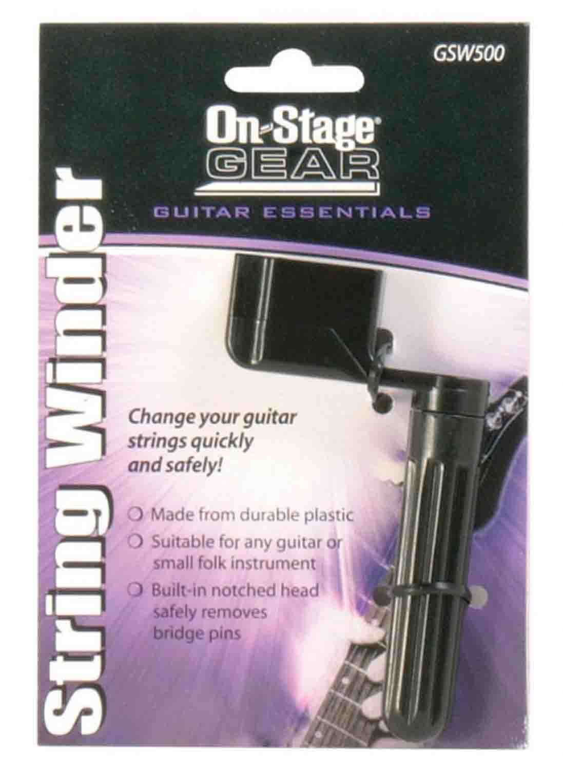 On Stage GSW500 Guitar String Winder - Hollywood DJ