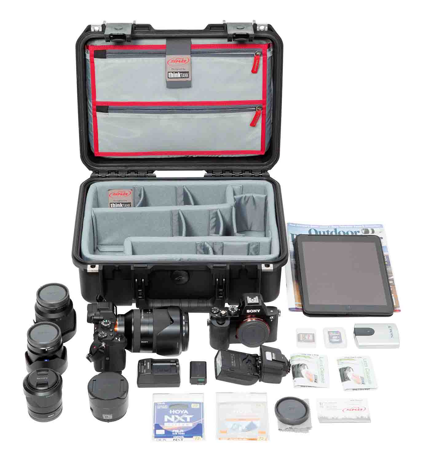 SKB Cases 3i-1510-6DL iSeries 1510-6 Case with Think Tank Photo Dividers and Lid Organizer - Black - Hollywood DJ