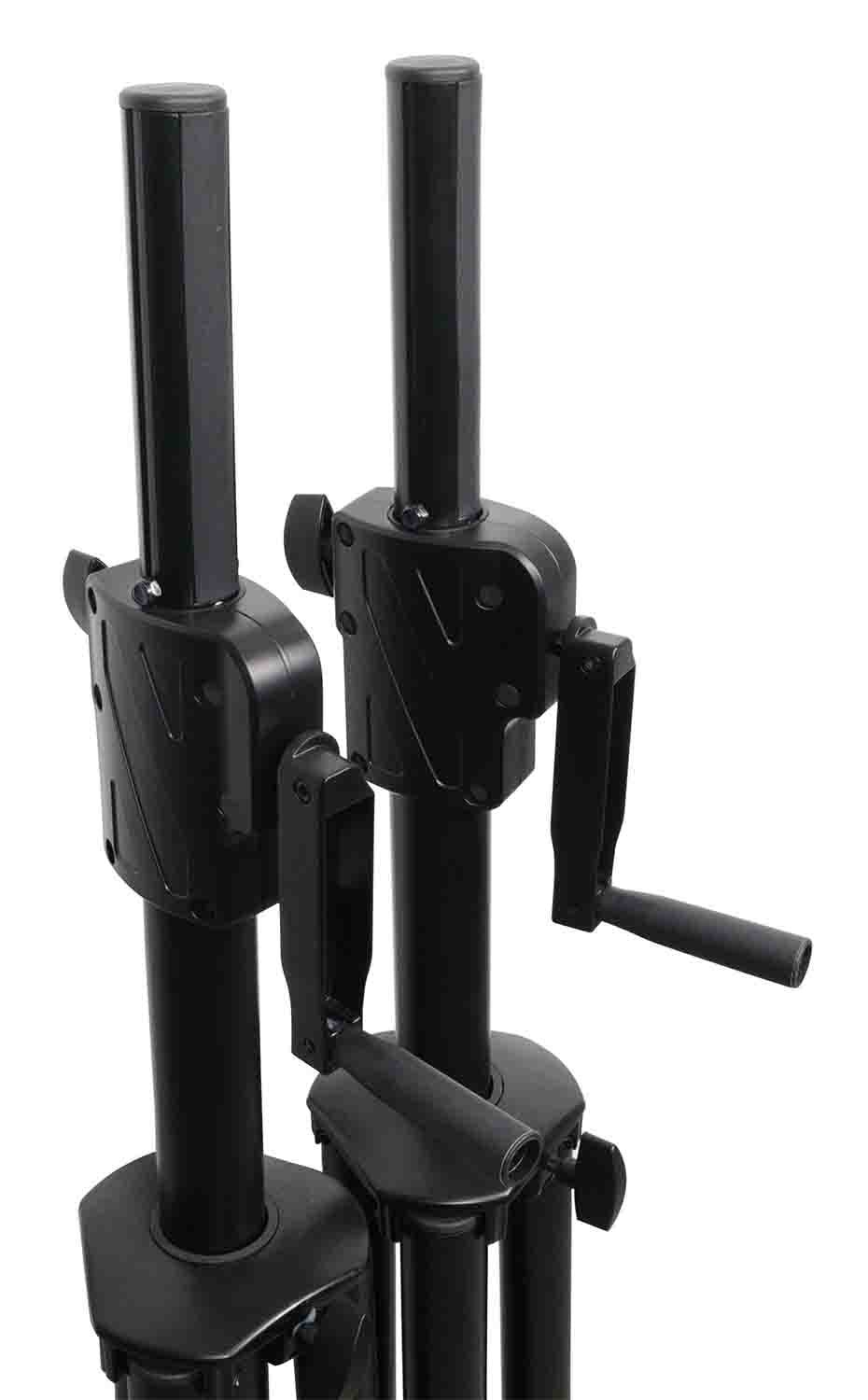 PROX T-SS21CX2 PKG Pair 6FT Crank-Speaker Stand Pro with Bag - Hollywood DJ