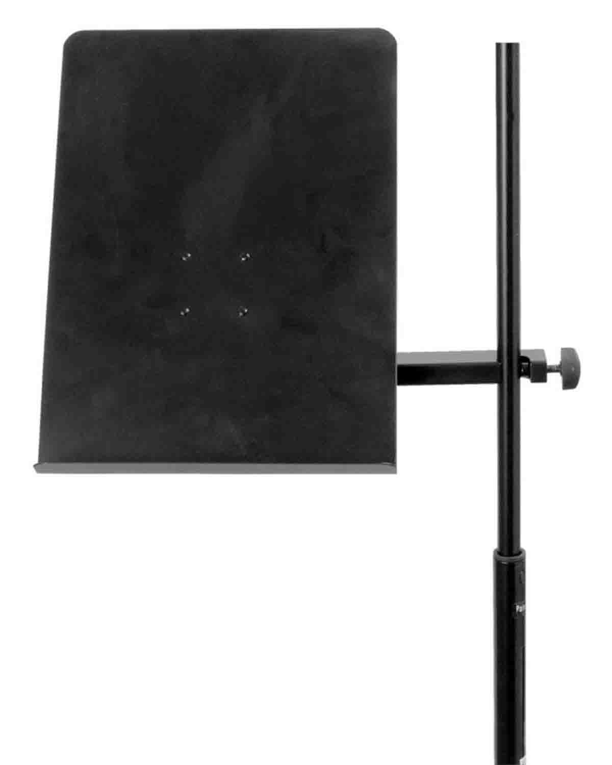OnStage MSA7011 U-Mount Clamp-On Bookplate - Black - Hollywood DJ