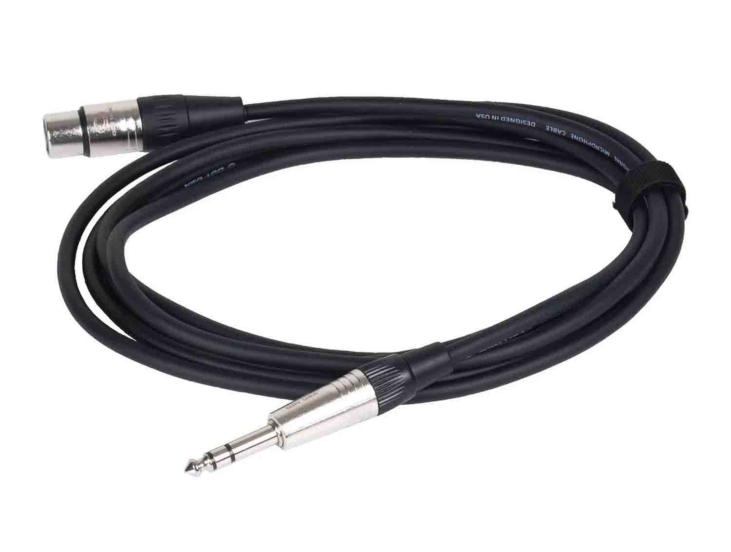 Odyssey XLR Female to Stereo 1/4″ Male Balanced Microphone Cable - Hollywood DJ