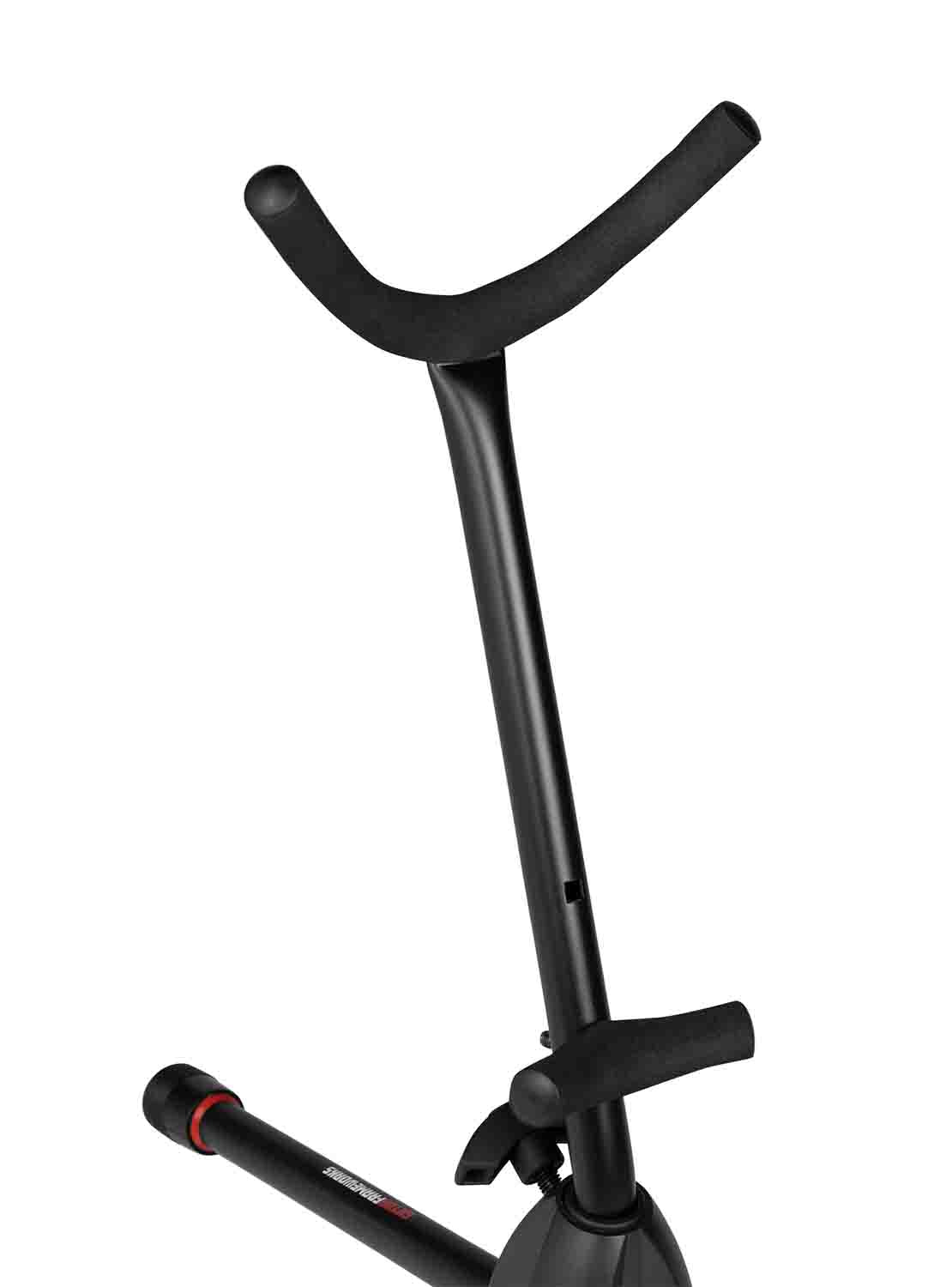 Gator GFW-BNO-SAXFLU, Tripod Stand for Alto or Tenor Sax with Clarinet/Flute Peg Attachment - Hollywood DJ