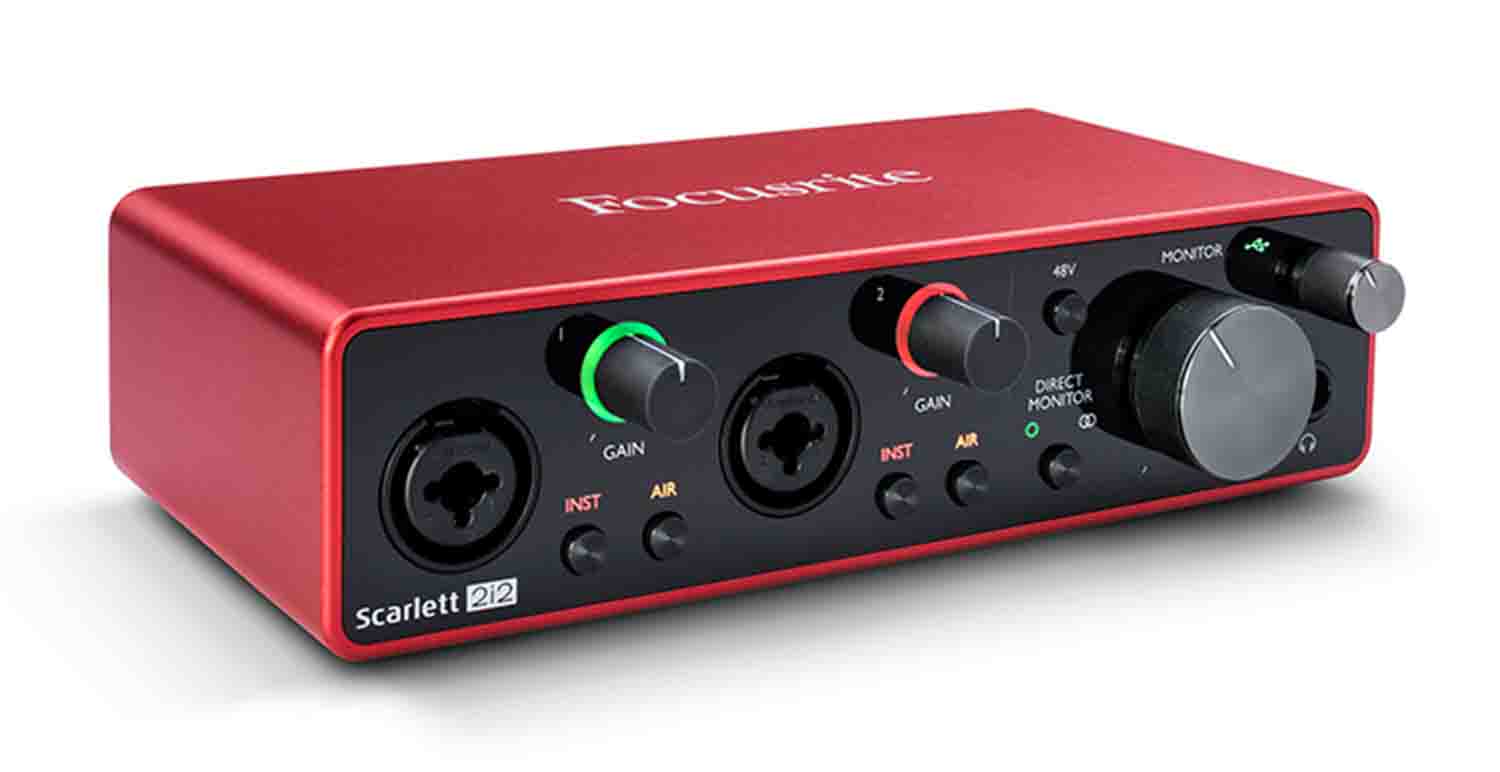 Focusrite Scarlett 2i2 3rd Gen 2x2 USB Audio Interface - Hollywood DJ