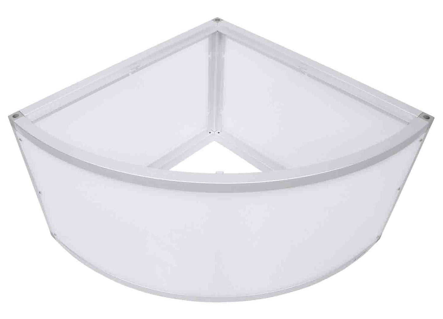 ProX XSA-2X2-16QR LUMOSTAGE™ 16-inch 2x2 ft Quarter Round Acrylic Stage Platform - Hollywood DJ