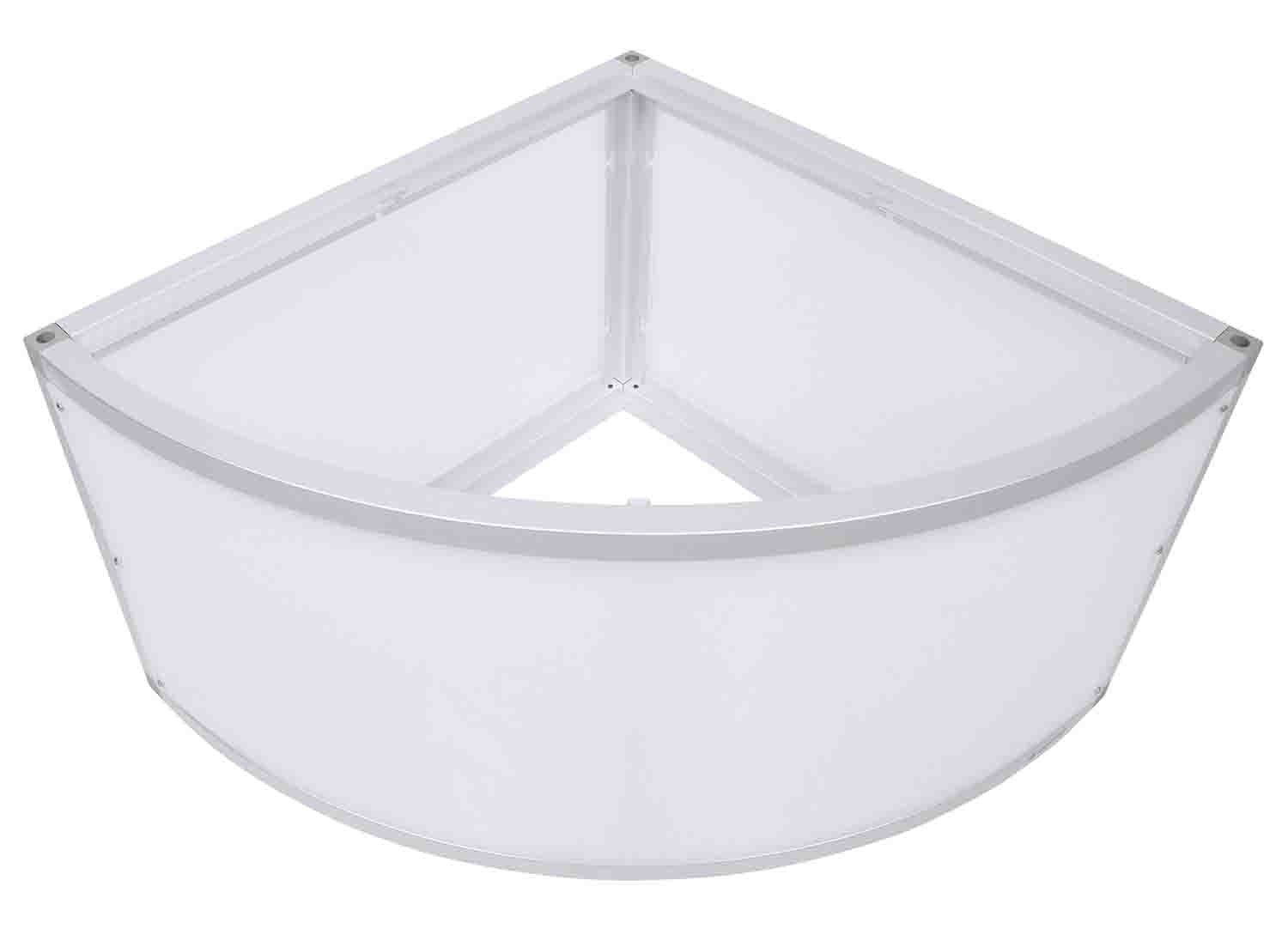 ProX XSA-2X2-16QR LUMOSTAGE™ 16-inch 2x2 ft Quarter Round Acrylic Stage Platform - Hollywood DJ