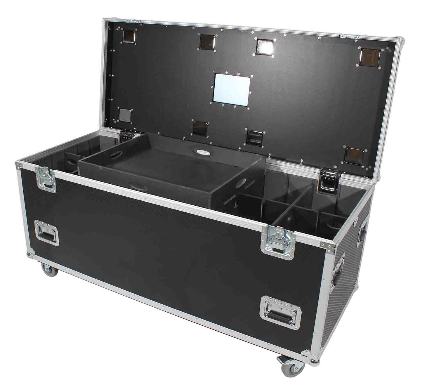 PROX XS-UTL246030W MK2 Heavy-Duty Truck Pack Utility Flight Case W-Divider and Tray Kit - Hollywood DJ