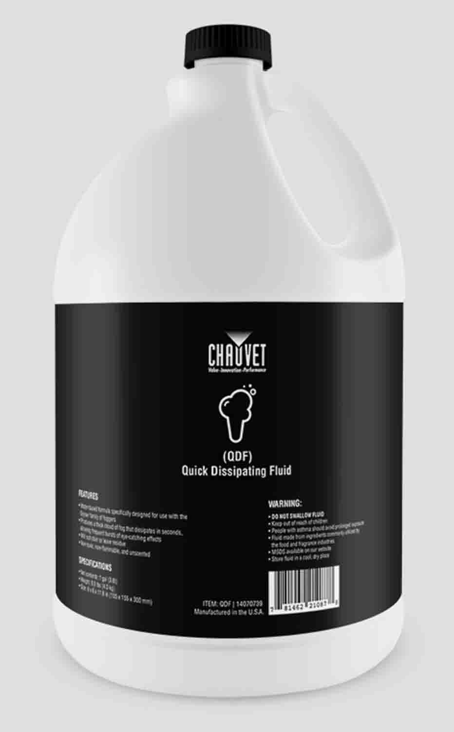 Chauvet DJ QDF QDF Quick Dissipating Fog Machine Fluid - 1 Gallon | Fog Machines - Hollywood DJ