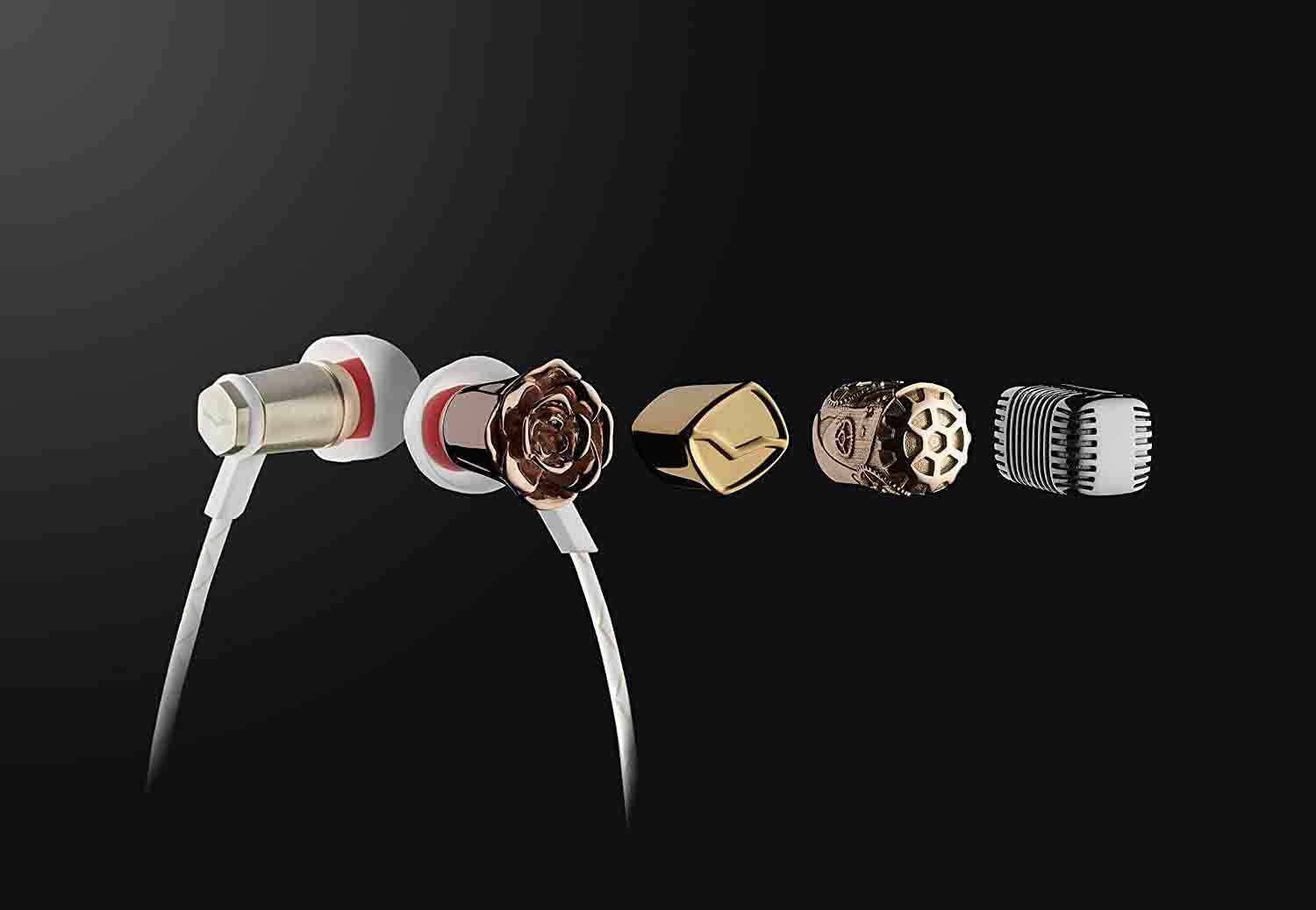 Roland FRZM-A-RGOLD Headphones with 3-Button Remote & Microphone - Rosa Gold - Hollywood DJ