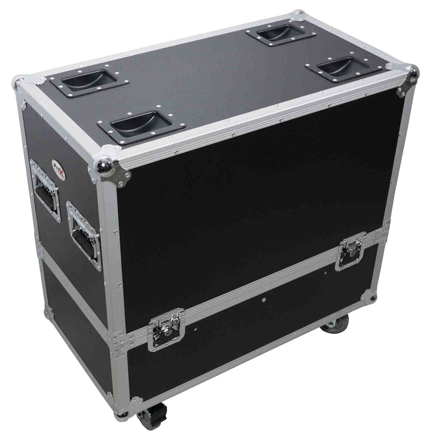 ProX XS-2X12SPW MK2 Universal ATA Flight Case - For Two 12-Inch Speakers - Hollywood DJ