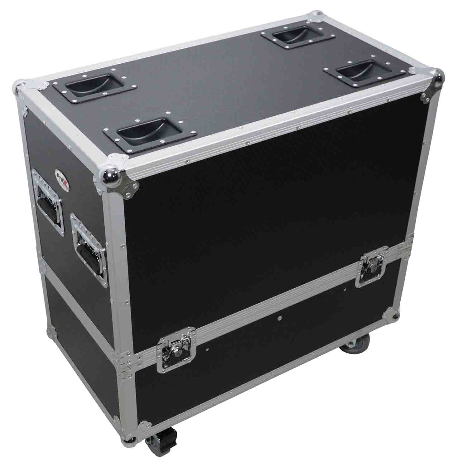 ProX XS-2X12SPW MK2 Universal ATA Flight Case - For Two 12-Inch Speakers - Hollywood DJ