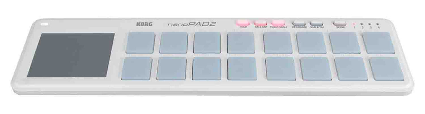 Korg nanoPAD2 – White Slim-Line USB MIDI Pads - Hollywood DJ